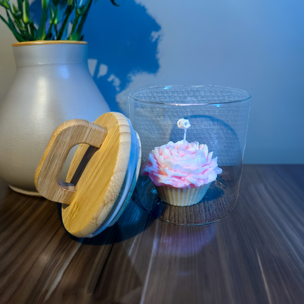 Geurkaars - Rozen Cupcake